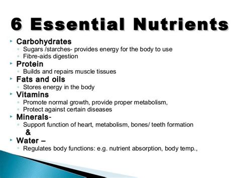 Essential nutrients