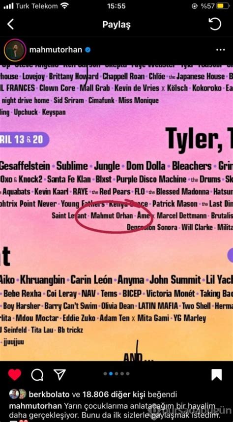 Mahmut Orhan D Nyaca Nl Coachella Festivali Nde T Rkiye Yi Temsil