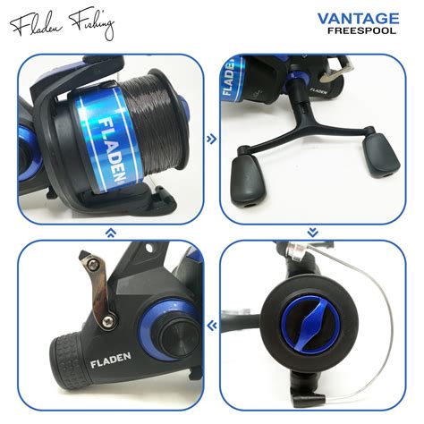 Fladen Vantage Freespool Reel With Line On And Ball Bearings Yys