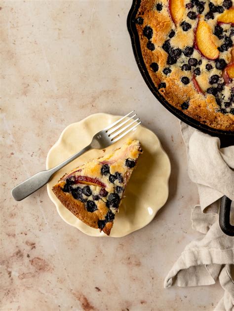 Cast Iron Pound Cake With Seasonal Fruit Topping Olives Thyme