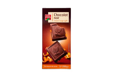 Chocolat noir écorces d oranges confites Belle france 200g MAXIMO