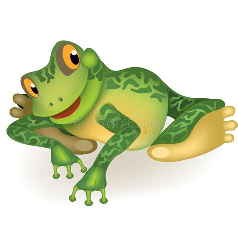 Lustiger Frosch Zeichen Stock Illustrationen Vektors Klipart