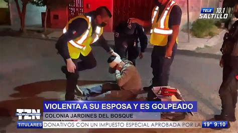 Video Golpea A Su Esposa Y Vecinos Arremeten Contra L En La Colonia