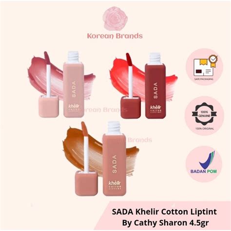 Jual SADA Khelir Cotton Liptint By Cathy Sharon 4 5gr Shopee Indonesia