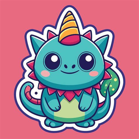 cute trending and aesthetic sticker illustration 45343077 Vector Art at ...