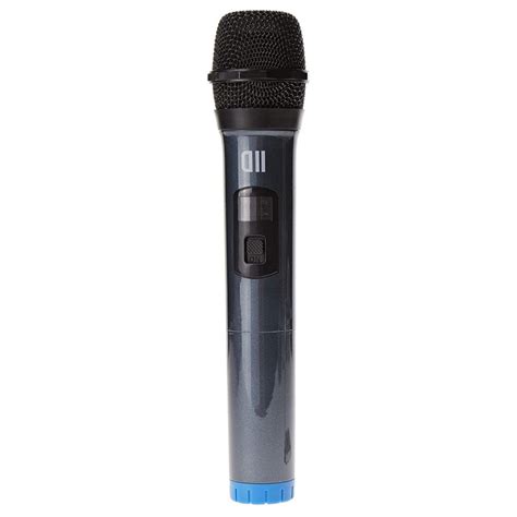 Microphone Dynamique Dii Omnidirectionnel Sans Fil Bleu Avec Cran