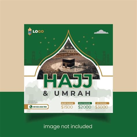 Premium Vector Hajj And Umrah Flyer Hajj Template Design Hajj Social