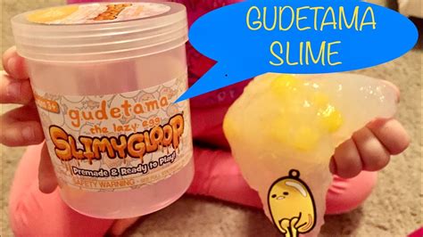 Squishy Plays With Gudetama The Lazy Egg Slime YouTube