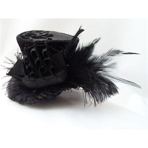 Ship Black Minizylinder Victorians Gothic Steampunk Rokoko Headdress