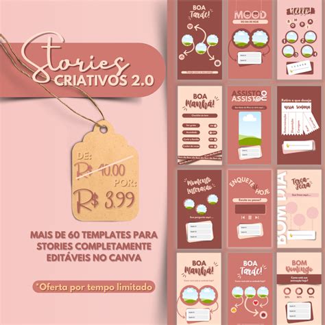 Templates Stories Criativos Templates Por Gi Hotmart