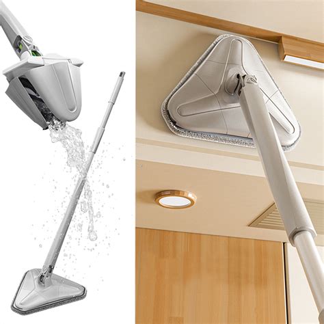 Sdjma Rotatable Adjustable Cleaning Mop Extendable Triangle Mop