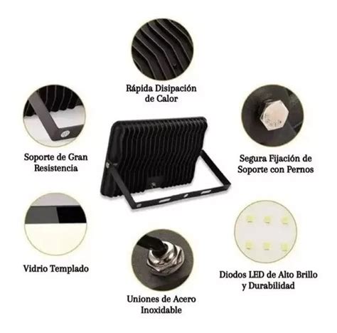 Reflector Led W Profesional Luces Exterior Luz Blanca Cel En Venta