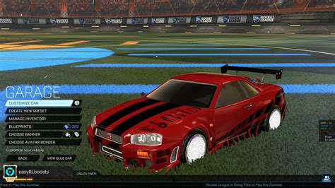 Sold Nissan Skyline Account Rocket League Level Premium