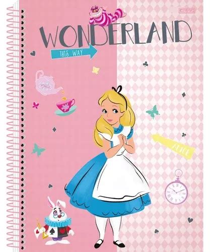 Caderno C D Tapa Variada Con Tema Alice Sao Domingos Mercadolibre