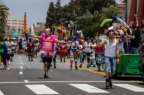 San Diego Lgbt Pride Parade San Diego Downtown California Usa July 15th