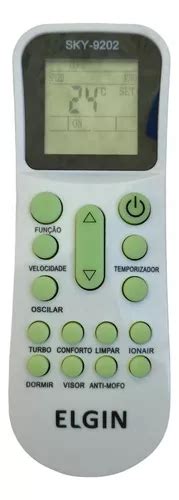 Controle Remoto Para Ar Condicionado Split Elgin Ykr K001e Mercadolivre