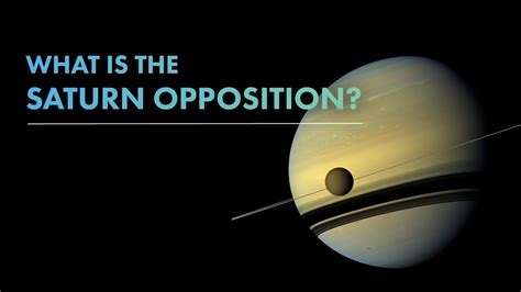 What Is The Saturn Opposition YouTube