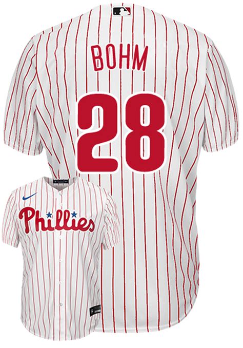 Alec Bohm Youth Jersey - Philadelphia Phillies Replica Kids Home Jersey