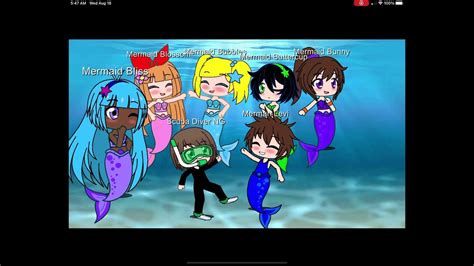 Ppg In Gacha Club5 Mermaidsone Mermanand One Scuba Diver Youtube