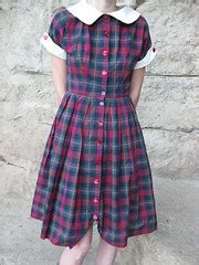 Plaid S Shirtwaist Dress Castawayvintage Etsy Flickr