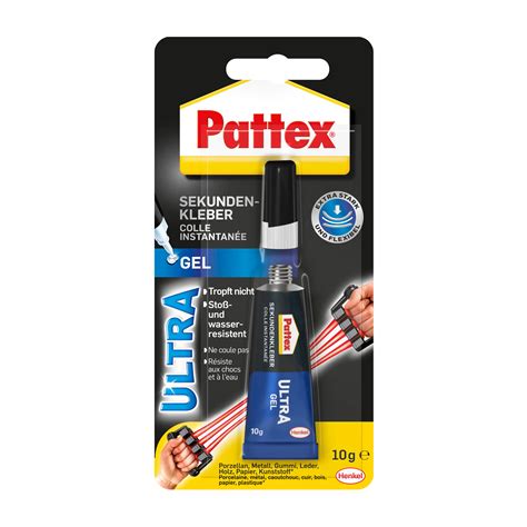 Pattex Sekundenkleber Ultra Gel G Tube Farblos Kaufen Globus Baumarkt