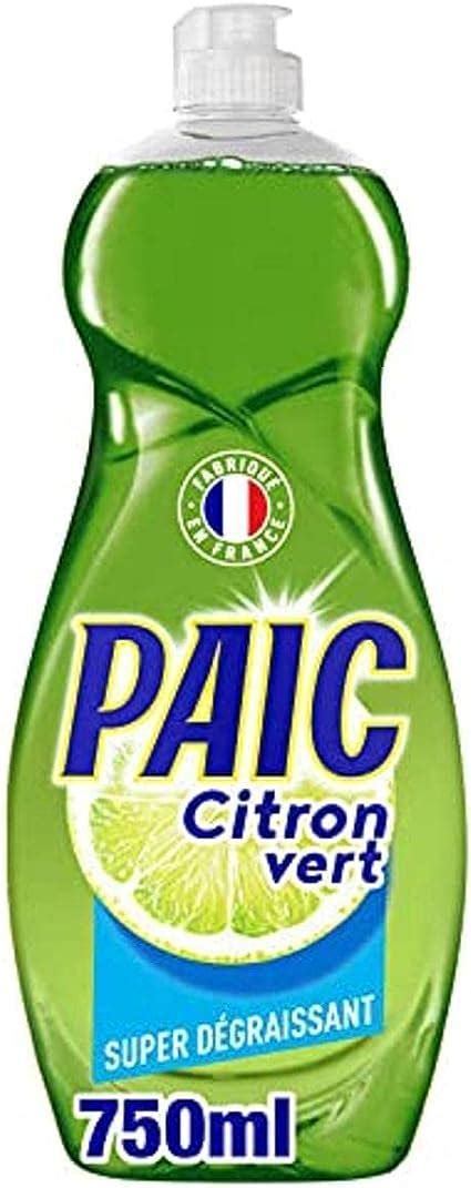 Paic Flacon Liquide Vaisselle Citron Vert Ml Amazon Fr