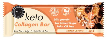 Buy Youthful Living Keto Collagen Bar Salted Caramel Online