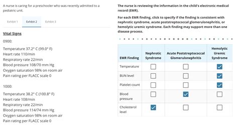 Pediatric Unit Record Emr For Each Emr Finding Chegg