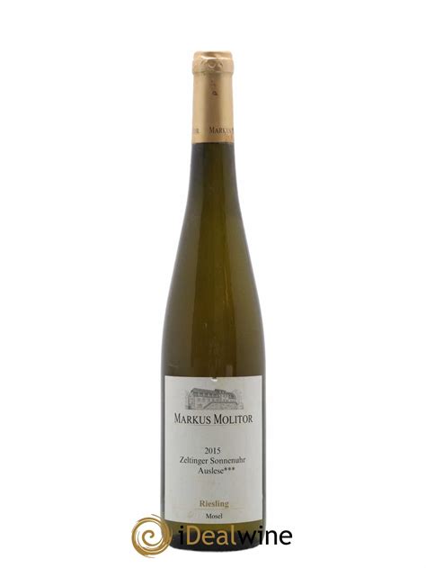 Acheter Riesling Markus Molitor Zeltinger Sonnenuhr Auslese Gold