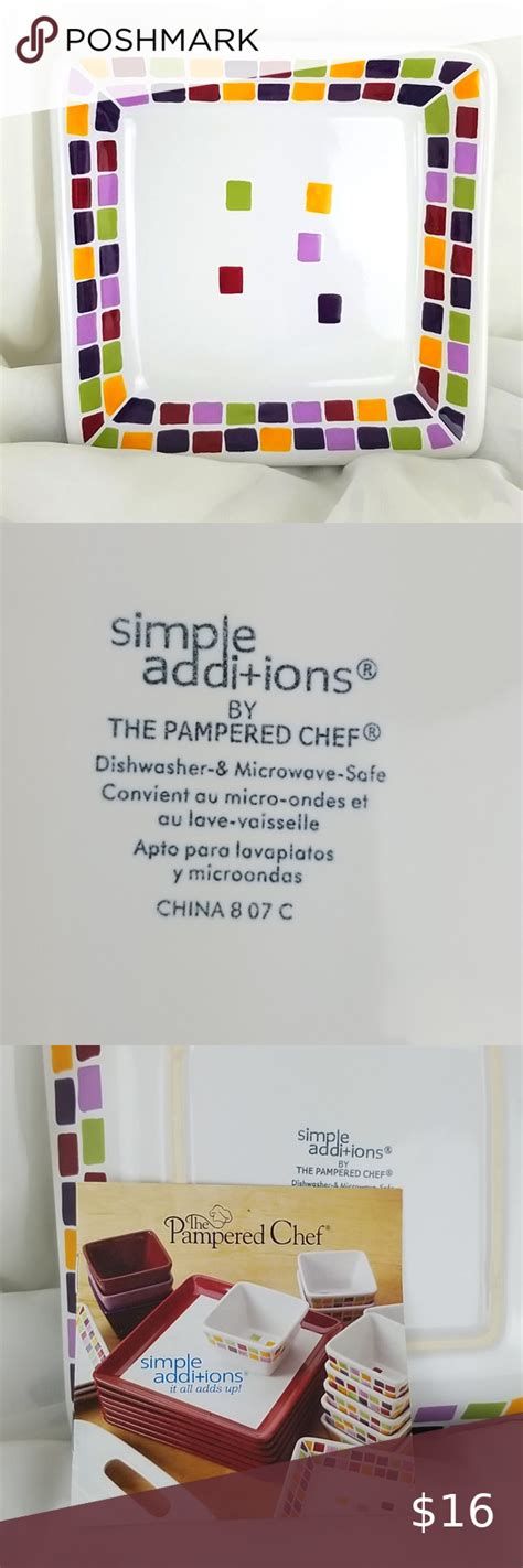 PAMPERED CHEF Simple Additions Tiles Small Square Pampered Chef