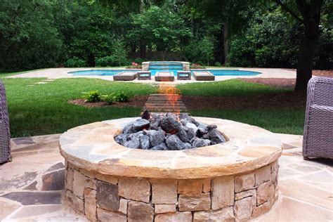 Stone And Concrete Block Backyard Fire Pits Hgtv