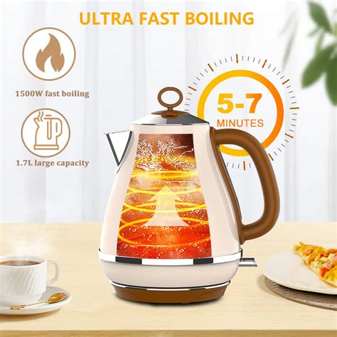 Evoloop 17l Electric Kettles Bpa Free Tea Kettle Hot Water Boiler Heater Stainless Steel