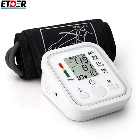 Digital Upper Arm Blood Pressure Pulse Monitors Tonometer Portable