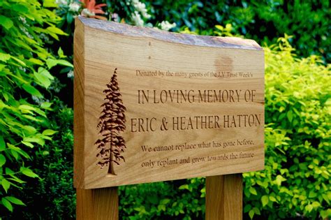 Engraved Wooden Memorial Plaques | MakeMeSomethingSpecial