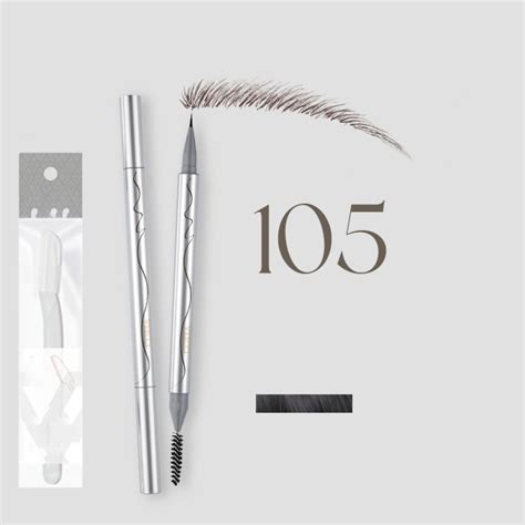 Brow Pencil For Gray Hair Retractable Eyebrow Pencil With Brush For Older Women Ultra Fine