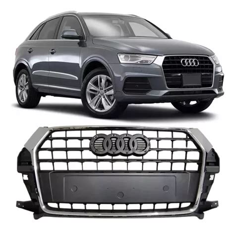 Grade Central Frontal Audi Q3 2016 17 2019 Sem Furo Sensor Frete grátis