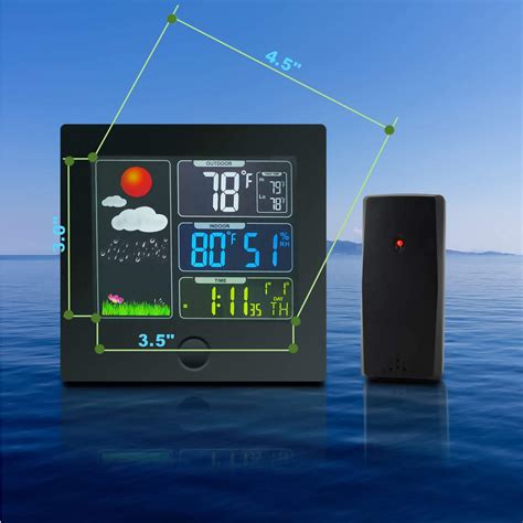 Digital Wireless Indoor Outdoor Weather Station Home Smart Wetter