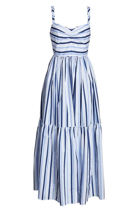 J Crew Shirting Stripe Tiered Maxi Dress Nordstrom Tiered Maxi