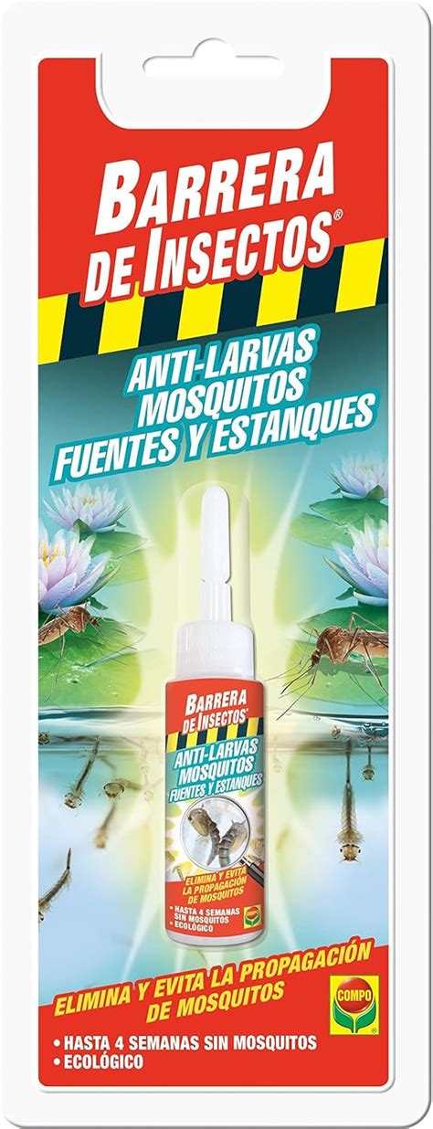 Compo 2070202011 Barrera De Insectos Antilarvas Mosquitos 20ml 26x10x2