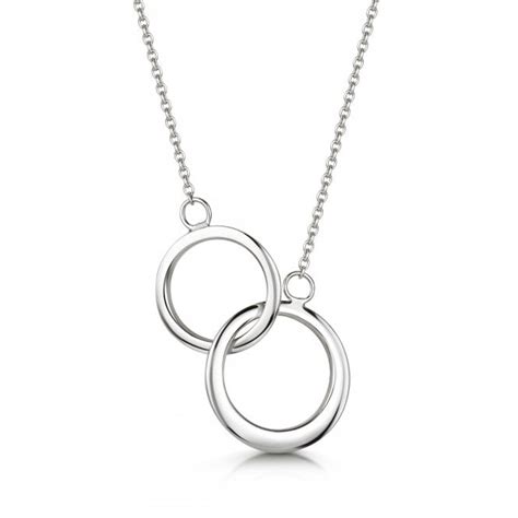 Avanti Interlocking Circles Necklace In Silver Avanti Jewellers