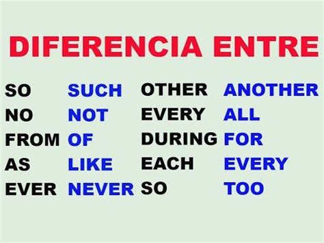 Diferencia Entre Ever Y Never Other Y Another As Y Like From