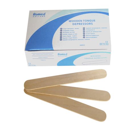 Romed Wooden Tongue Depressors 100 Medical4U Medical Supplies