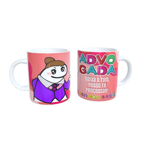 CANECA PERSONALIZADA Flork Advogada 3 Dedicarte Artesanato