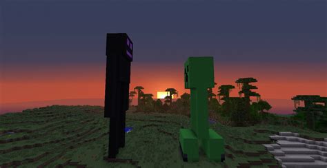 Enderman VS Creeper Minecraft Project