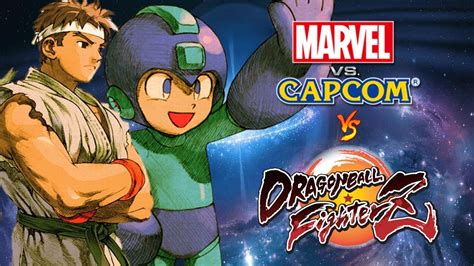 Ryu And Megaman Team Marvel Vs Capcom Vs Dragon Ball Fighterz M U G