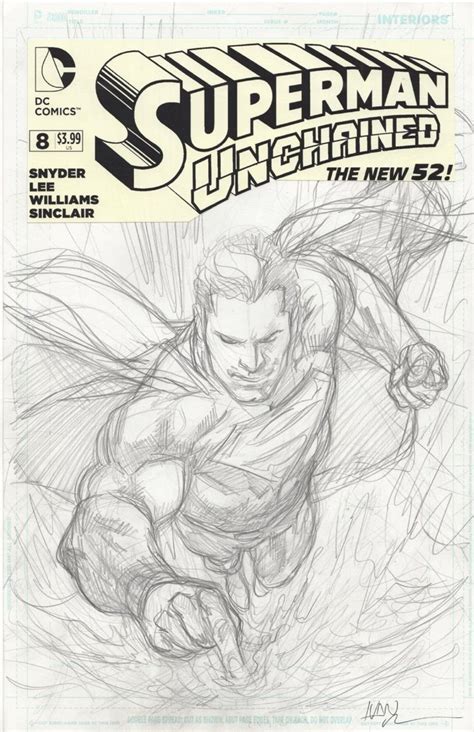 Reis Ivan Superman Unchained 8 Cover Pencils 1 In 50 Variant 2015