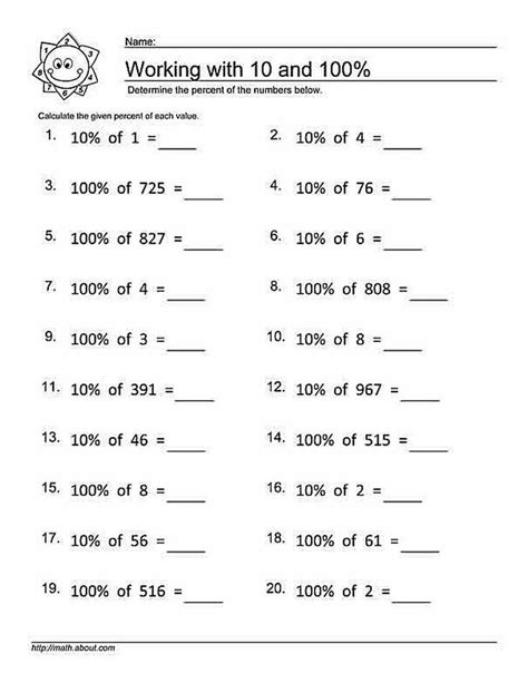 Percentage Word Problems Grade 7