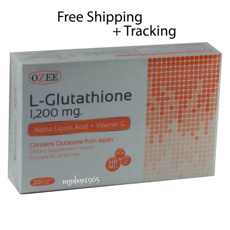 Ozee L Glutathione 1200mg With Vitamin C Supplements