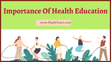 What Is The Importance Of Health Education