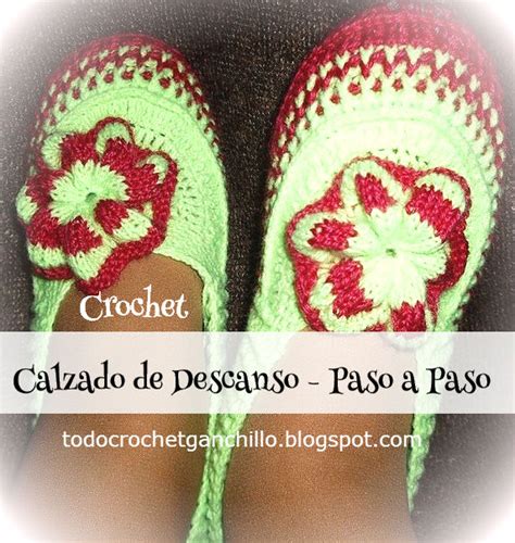 Pantuflas Crochet Calzado De Descanso Paso A Paso